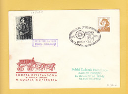 1973 Nicolaus Copernicus - Stagecoach Mail_ZOL_09_BRODNICA - Storia Postale