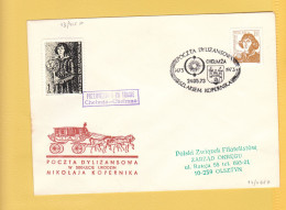 1973 Nicolaus Copernicus - Stagecoach Mail_ZOL_11_CHELMZA - Cartas & Documentos