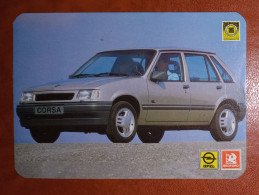 CALENDRIER DE POCHE. Opel Corsa - Petit Format : 1981-90