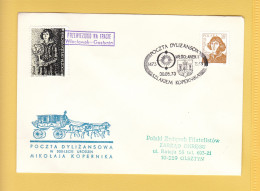 1973 Nicolaus Copernicus - Stagecoach Mail_ZOL_18_WLOCLAWEK - Covers & Documents