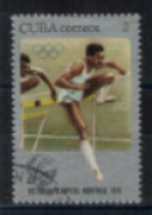 Cuba - "Victoires Cubaines Aux Jeux De Montréal : Casanas Au 110 M Haies : Argent" - Oblitéré N° 1976 1976 - Used Stamps