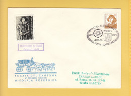 1973 Nicolaus Copernicus - Stagecoach Mail_ZOL_22_ZGIERZ - Storia Postale