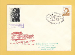 1973 Nicolaus Copernicus - Stagecoach Mail_ZOL_25_SMYKOW - Storia Postale