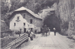 Cpa - 73 - Les Echelles - Animée - Tunnel , Attelage - Route De Chambery A Lyon - Edi Reynaud N°1573 - Les Echelles