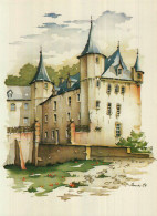 DIFFERDANGE - Le Chateau De DIFFERDANGE En 1834 Aquarerelle De Roger Bour D'après Un Dessin De Francois Clément - Differdingen