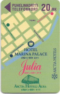 Finland - Turku (Magnetic) - D68B - Arctia Hotels, Cn.5020, Exp.12.1997, 20Mk, 3.500ex, Used - Finland