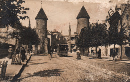 Tallinn (Estonie, Eesti) Reval - Lehmpforte, Tramway - Photo J. Christin - Carte De 1912 - Estonie