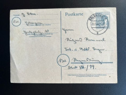 GERMANY 1947 POSTCARD ERLANGEN 29-09-1947 DUITSLAND DEUTSCHLAND - Enteros Postales