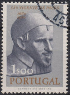 1963 Portugal ° Mi:PT 942, Sn:PT 910, Yt:PT 923, 3rd Centenary Of Death Of Saint Vicent De Paul - Usado