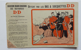 Buvard Bas & Socquettes DD - Les Phrases Historiques - Phrase K - Textile & Vestimentaire