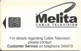 Malta - Maltacom - Melita Cable Television, SC5, Cn.37881, 03.1992, 20U, 10.875ex, Used - Malta