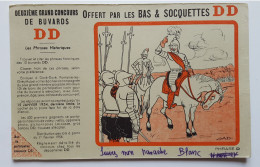 Buvard Bas & Socquettes DD - Les Phrases Historiques - Phrase D - Textile & Vestimentaire