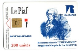 PIAF ROCHEFORT - Ref PIAF 17300-3 200U Date 07/94 1000 Ex LA FAYETTE Avec Autocollant Au Verso - Scontrini Di Parcheggio