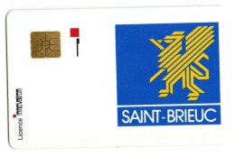 PIAF SAINT BRIEUC -ref PIAF 22000-3 SO3/AFNOR VERSO BLANC RARE Tirage 300ex - Parkkarten