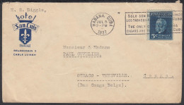 Cuba 1937 -  Lettre De L' Habana à Destination Thysville (Bas Congo Belge) ..... (EB) DC-12390 - Usati
