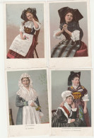 CARTE POSTALE THEME FOLKLORE  CPA COULEUR LOT DE 4 CARTES  LORRAINE  ET ALSACIENNE - Costumes