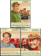 Guinea 9749-9751 (complete. Issue) Unmounted Mint / Never Hinged 2013 Mao Tse-Tung - Guinée (1958-...)