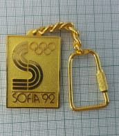 Bulgarije Bulgarie Bulgarien Bulgaria 1992 SOFIA 16th Winter Olympic Games Candidate Keychain Keyring (ds1177) - Habillement, Souvenirs & Autres