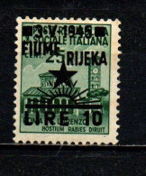 ITALIA - OCCUPAZIONE JUGOSLAVA - FIUME - 1945 - SOVRASTAMPA - MNH - Occup. Iugoslava: Fiume