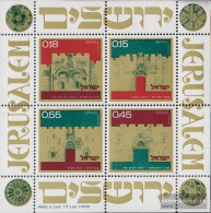 Israel Block9 (complete Issue) Unmounted Mint / Never Hinged 1972 Gates Of Jerusalem - Nuevos (sin Tab)