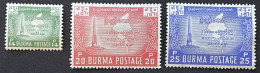 BURMA - MH* - 1953  -  # 136/138 - Myanmar (Burma 1948-...)