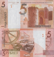 Weißrussland Pick-Nr: 37 Bankfrisch 2016 5 Rublei - Belarus