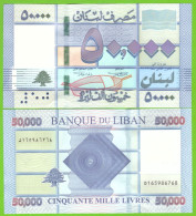 LEBANON 50000 LIVRES 2019  P-94d  UNC - Libanon