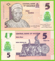 NIGERIA 5 NAIRA 2021 P-38  UNC POLIMER - Nigeria