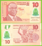 NIGERIA 10 NAIRA 2019 P-39j  UNC POLIMER - Nigeria