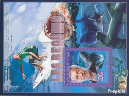 Guinea Block 1509 (kompl. Ausgabe) Postfrisch 2008 Haie & Steven Spielberg - Guinée (1958-...)