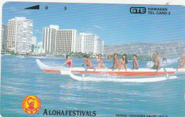 Hawaii, GTH-40b, 93 Aloha Festival - Canoe (Without 93),  Mint, 2 Scans - Hawaï