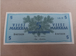 Billete De Finlandia De 5 Markkaa, Año 1963, UNC - Finlandia