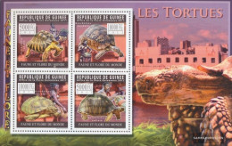 Guinea 8304-8307 Sheetlet (complete. Issue) Unmounted Mint / Never Hinged 2011 Turtles - Guinée (1958-...)