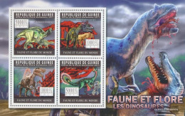 Guinea 8299-8302 Sheetlet (complete. Issue) Unmounted Mint / Never Hinged 2011 Dinosaurs - Guinée (1958-...)