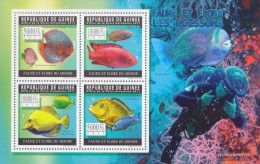 Guinea 8294-8297 Sheetlet (complete. Issue) Unmounted Mint / Never Hinged 2011 Fish - Guinée (1958-...)