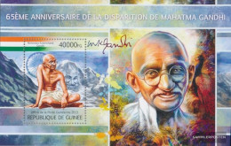 Guinea Miniature Sheet 2214 (complete. Issue) Unmounted Mint / Never Hinged 2013 Mahatma Gandhi - Guinée (1958-...)