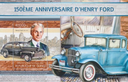 Guinea Miniature Sheet 2211 (complete. Issue) Unmounted Mint / Never Hinged 2013 Henry Ford (Ford Tudor 1946) - Guinée (1958-...)