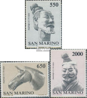 San Marino 1345-1347 (kompl.Ausg.) Postfrisch 1986 Diplomatische Beziehungen - Neufs