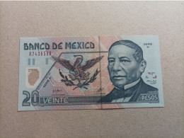 Billete De México 20 Pesos Del Año 2001 - Mexiko