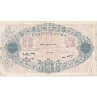 France, 500 Francs, Bleu Et Rose, 1933, S.2148, TB+, Fayette:30.36, KM:66m - 500 F 1888-1940 ''Bleu Et Rose''