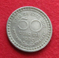 India 50 Paise 1970 C KM# 58.2 *V2T Calcutta Inde Indien Indies Indes - Inde