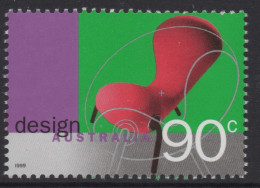 AUSTRALIA 1999  SYDNEY DESIGNS '99 INTERNATIONAL CONGRESS AND EXHIBITION "90c EMBRYO CHAIR,1988" STAMP MNH - Nuovi