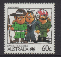 AUSTRALIA 1988 LIVING TOGETHER  " 60c ARMED FORCES " STAMP MNH - Nuovi