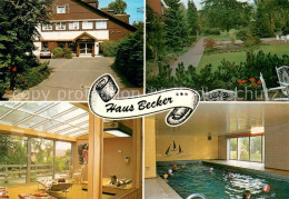 73730603 Bad Laer Haus Becker Hallenbad Gruenanlage Bad Laer - Bad Laer