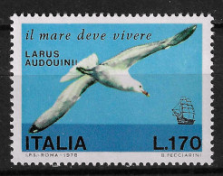 Italy 1978 MiNr. 1606 Italien Birds Audouin's Gull (Larus Audouinii) 1v MNH**  0.20 € - Albatro & Uccelli Marini