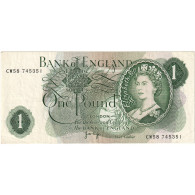 Billet, Grande-Bretagne, 1 Pound, Undated (1960-78), KM:374g, TTB - 1 Pound