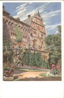 72129068 Lauterbach Hessen Schloss Eisenbach Kuenstlerkarte K. Lindegreen Lauter - Lauterbach