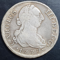 Spain Spanish Colonial Carol Carolus III 4 Reales 1777 M PJ Madrid Mint Scarce - Erstausgaben