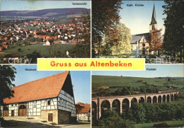 72124811 Altenbeken Teilansicht Kath Kirche Museum Viadukt Altenbeken - Altenbeken