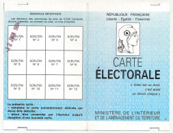 FRANCE - Carte électorale X2 Ex. (Couple) Elections De Juin 1994 - Marseille - Historical Documents
